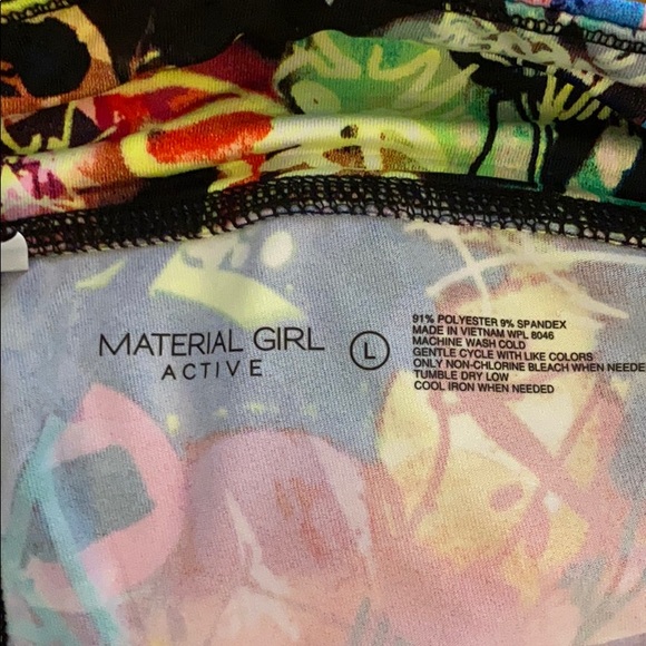 EUC material girl active wear pants  size L - Picture 3 of 3